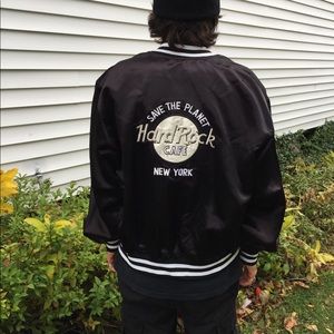 Vintage Hard Rock Cafe New York Satin Jacket